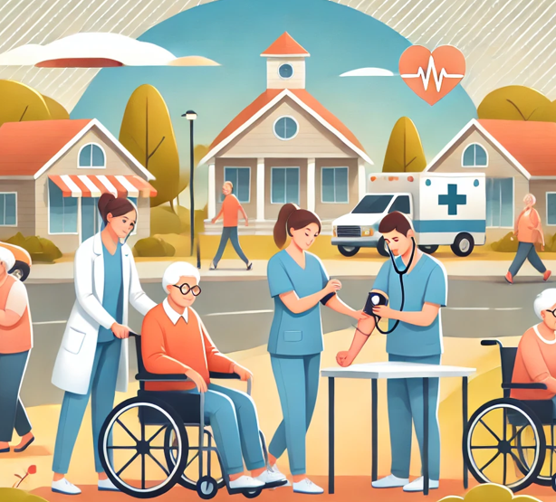 지역 사회 돌봄 서비스의 모습
