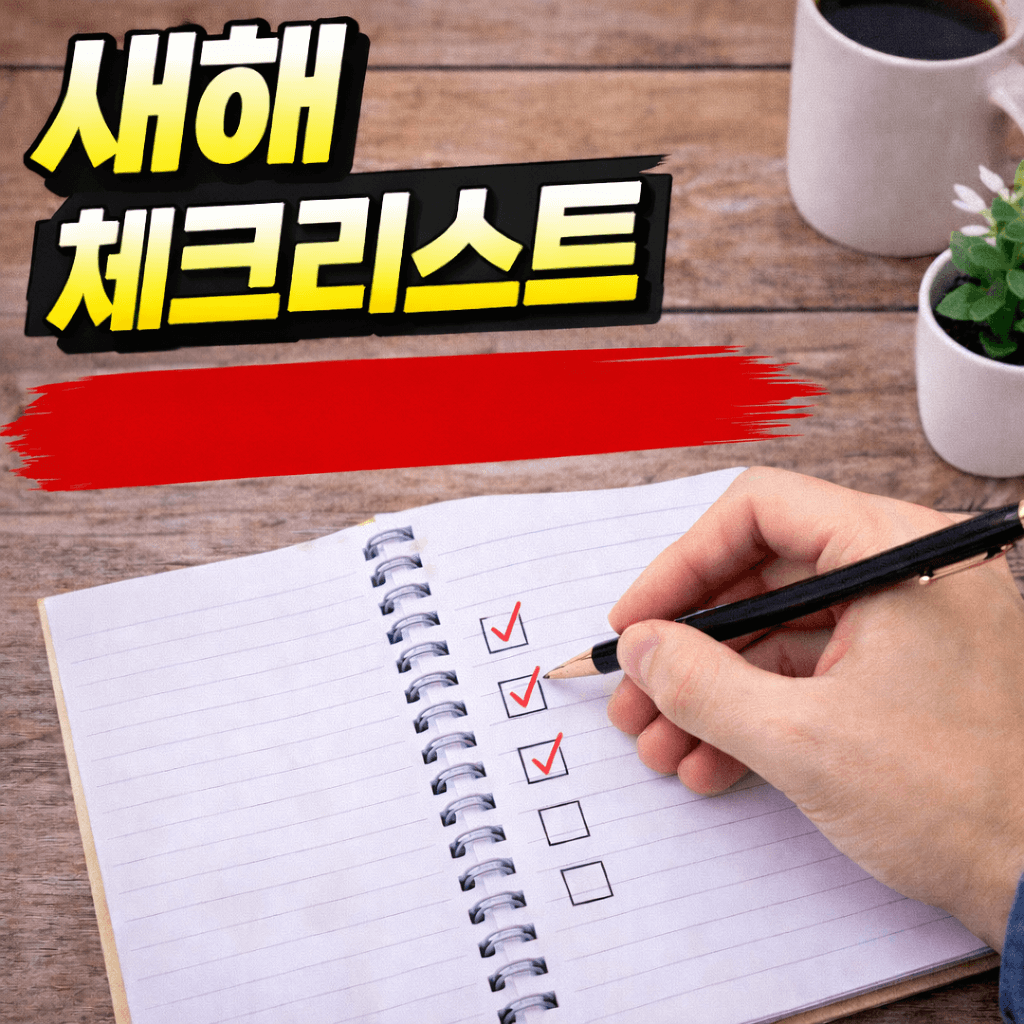 새해에 정리하면 삶이 편해지는 체크리스트