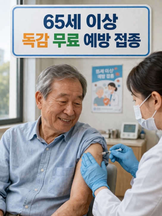 65세 이상 독감 무료 예방 접종 기간 총정리!(언제부터 가능?)