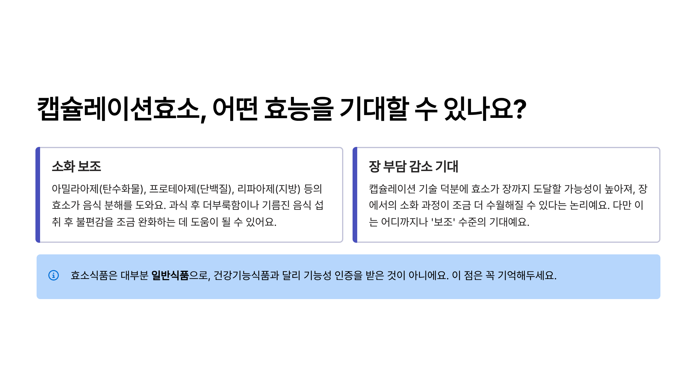 캡슐레이션효소 효능