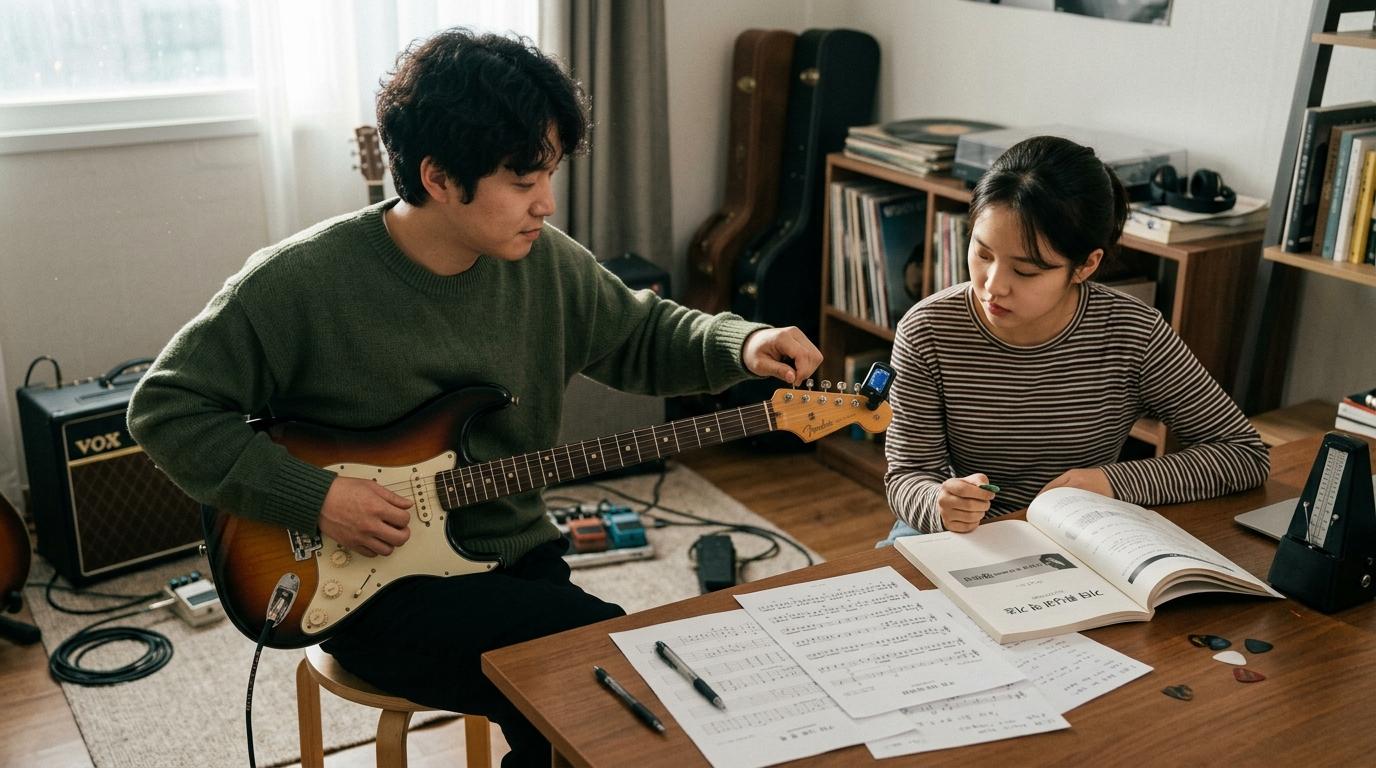 전기기타의 조율과 기보법