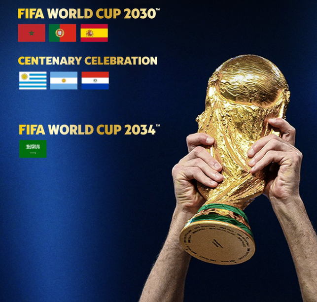 2034년 월드컵, 사우디아라비아 개최 확정