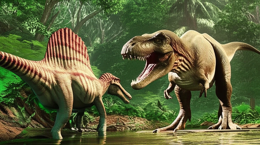스피노사우루스 vs 티라노사우루스: