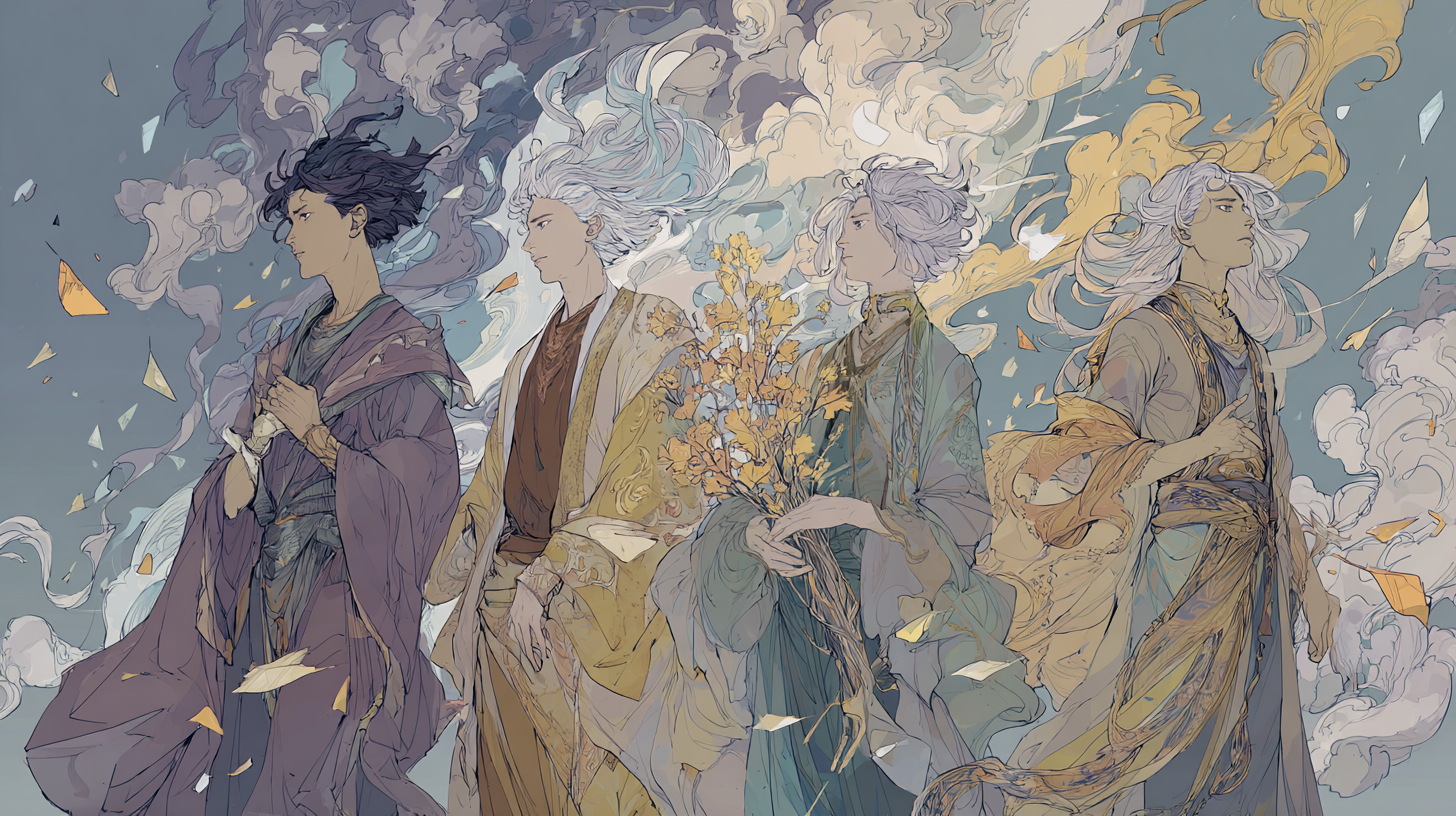 네 바람의 신: 아스트라이오스와 에오스가 낳은 사계절의 주인들