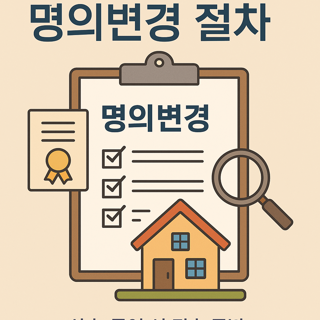 부동산 명의변경 절차｜상속&middot;증여 시 필수 준비