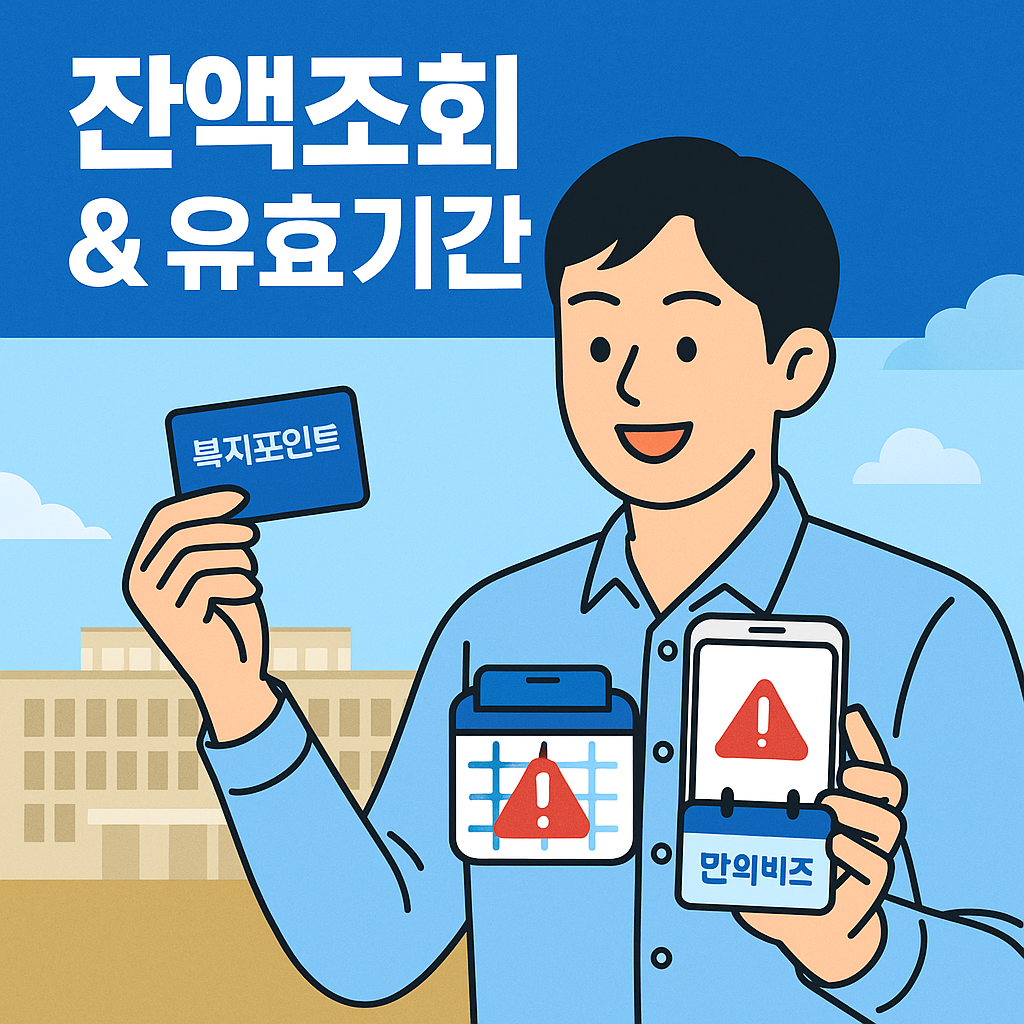 청년 복지포인트 잔액조회 및 유효기간 안내