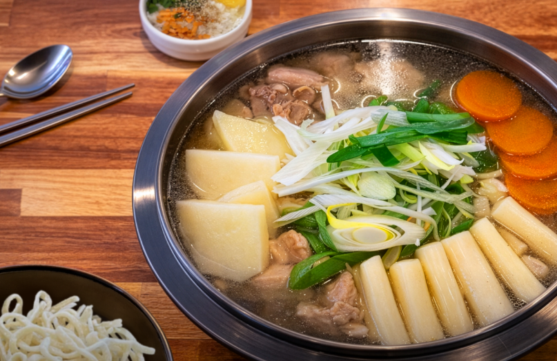 보약육수 닭한마리 칼국수