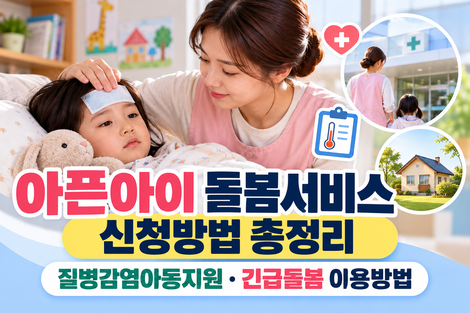 아픈아이 돌봄서비스 신청방법 총정리|질병감염아동지원·긴급돌봄 이용방법 관련 사진