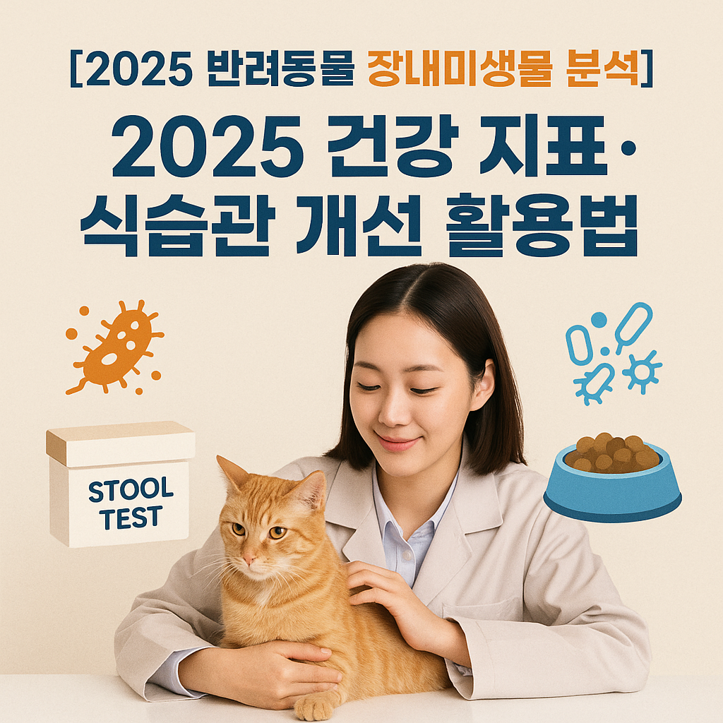 반려동물 장내미생물 분석 ｜ 2025 건강 지표&middot;식습관 개선 활용법
