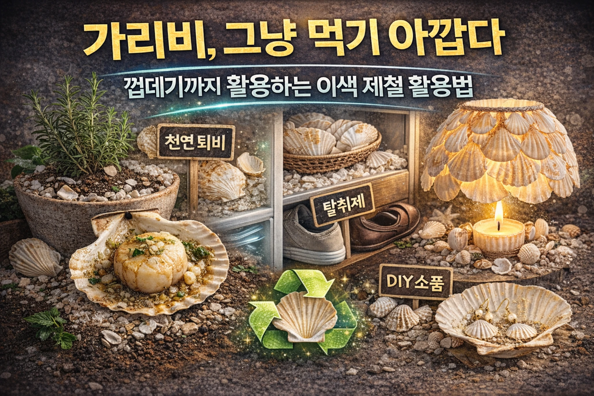 가리비, 그냥 먹기 아깝다 &ndash; 껍데기까지 활용하는 이색 제철 활용법