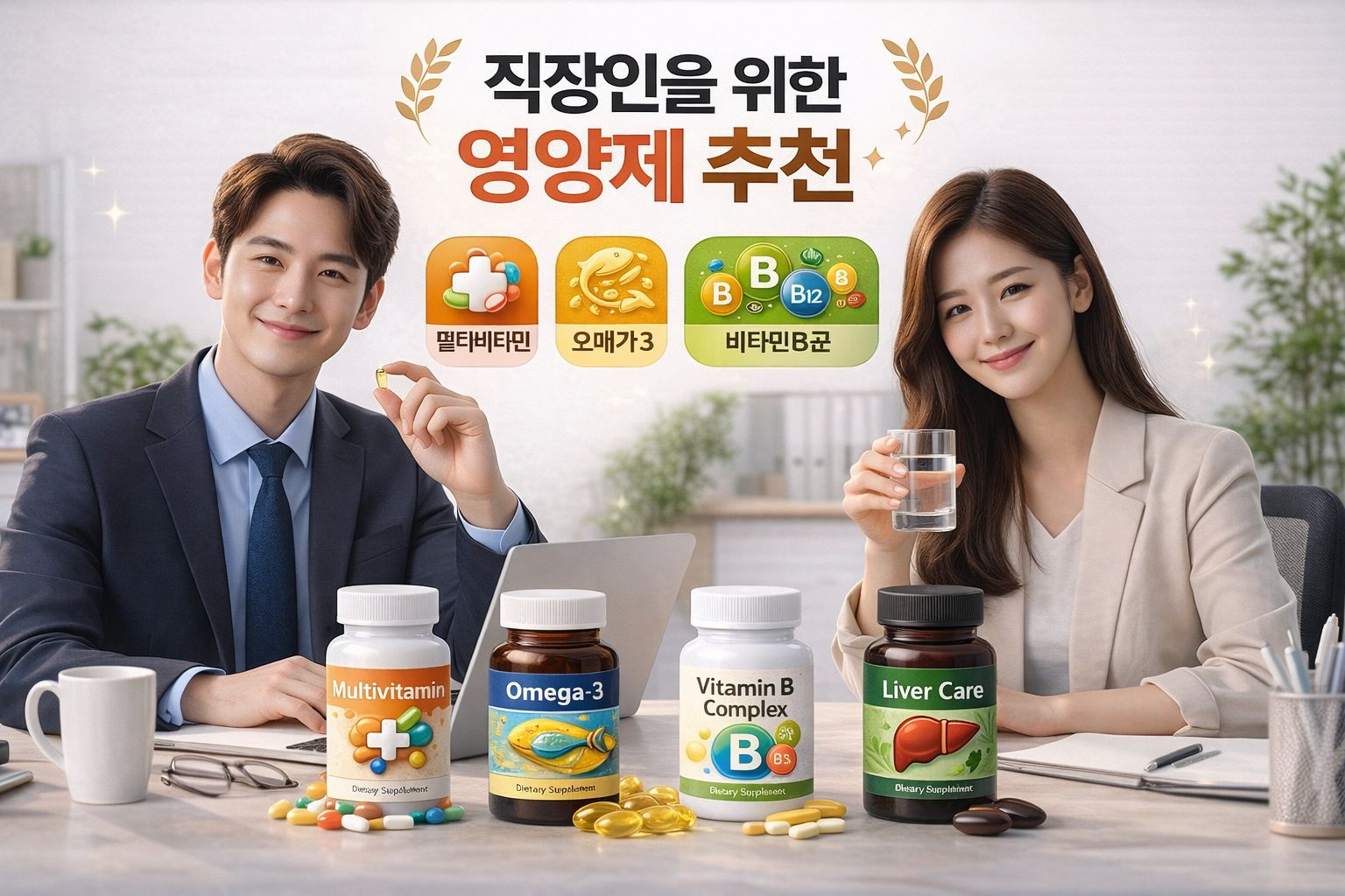 직장인을 위한 맞춤형 영양제 추천 이미지