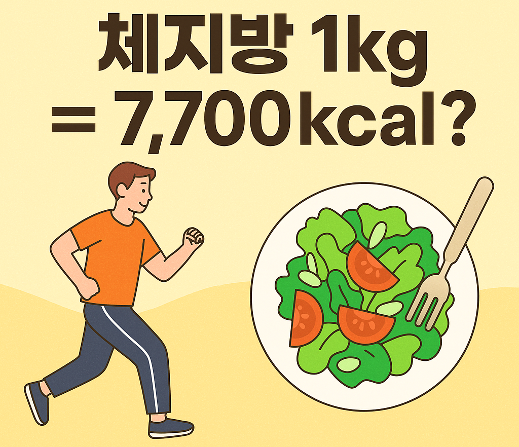 체지방 1kg 7,700칼로리