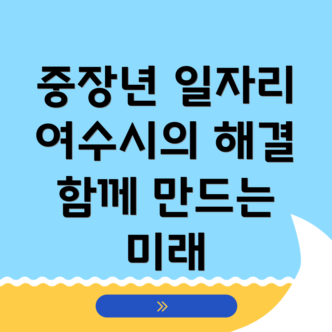 여수시 중장년 일자리