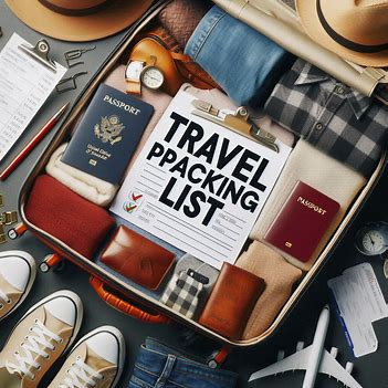 여행 준비물 리스트 관련 이미지