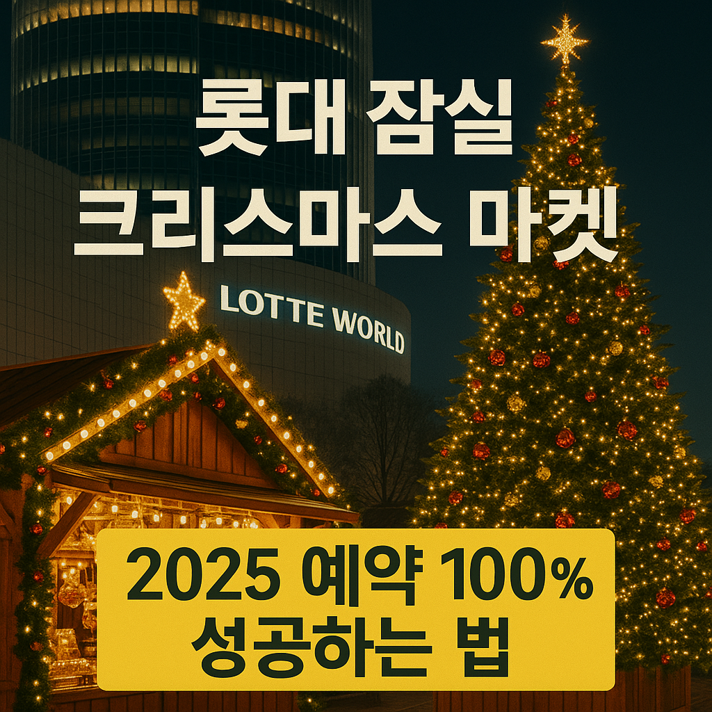 롯데 잠실 크리스마스 마켓 입장권 구매하기