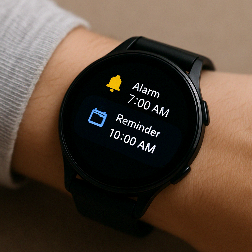 스마트워치로 알람 및 일정 리마인더 활용하기