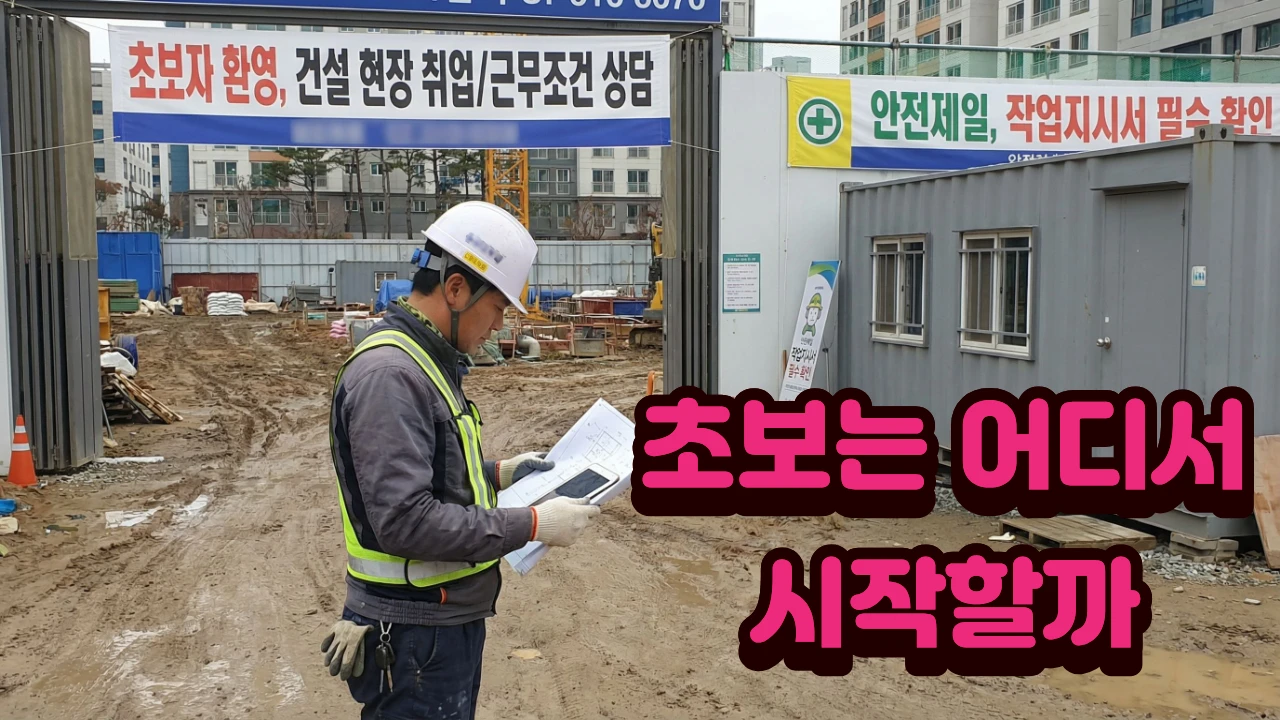 거푸집기능사 초보 취업 현장직 급여 조건 이미지