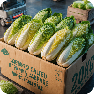 괴산 절임배추 20kg 직거래 가격 이미지