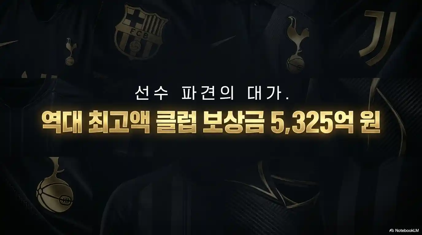 2026 북중미 월드컵 클럽 보상금 5,325억 원과 선수 차출 보상 제도를 소개하는 이미지