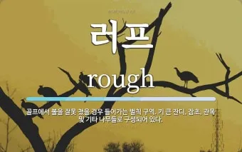 러프하게 뜻 rough 루즈하다 loose 너프하다까지_22