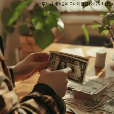 6. IRP 투자 시 세액공제 극대화 꿀팁 (2025 최신판)