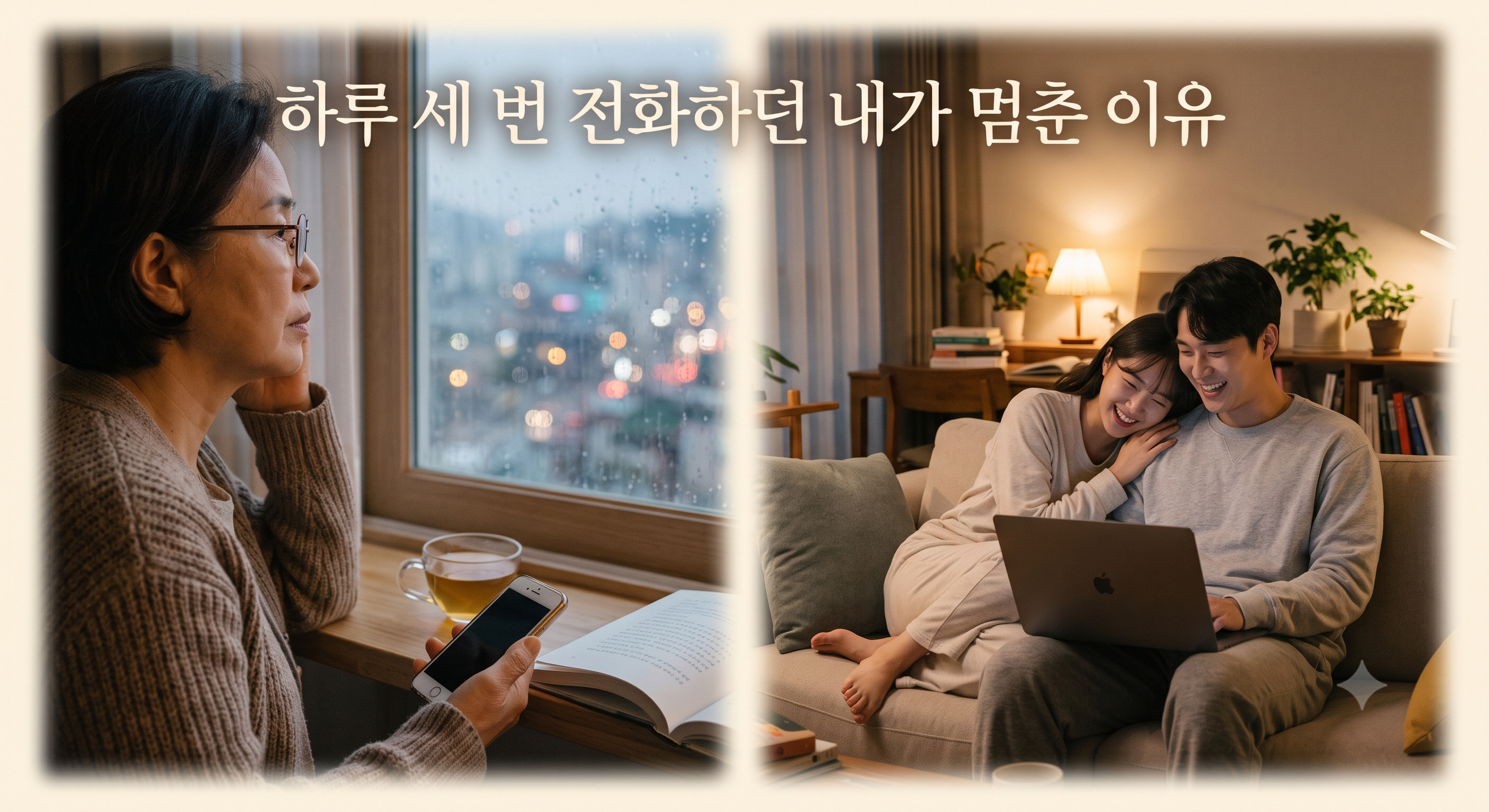 하루 세 번 전화하던 내가 멈춘 이유