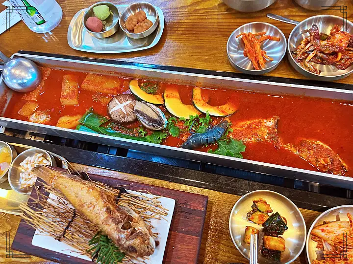 생방송오늘저녁 제주 서귀포 중문 1m 특대 갈치조림 갈치구이 오메기떡 한라봉 아이스크림 후식 갈치 한상 맛집 추천