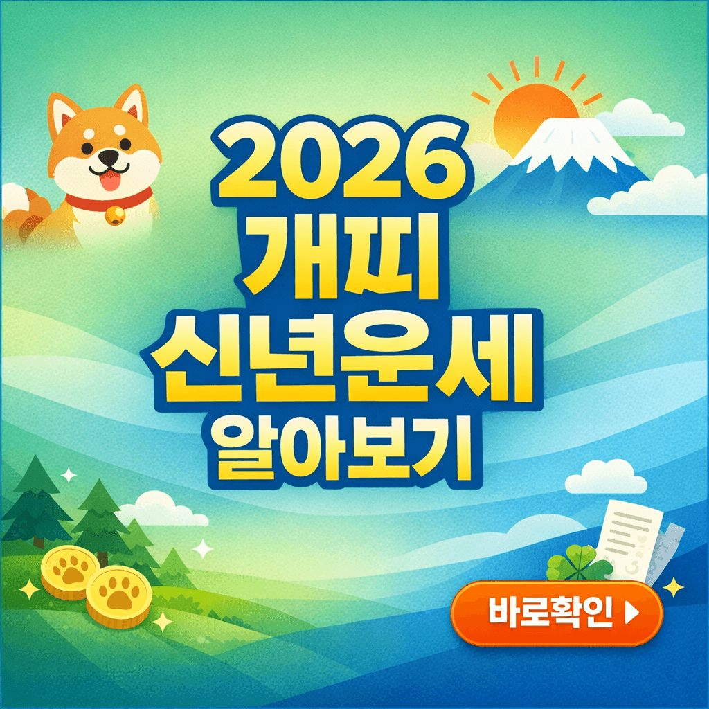 2026 개띠 신년운세 알아보기