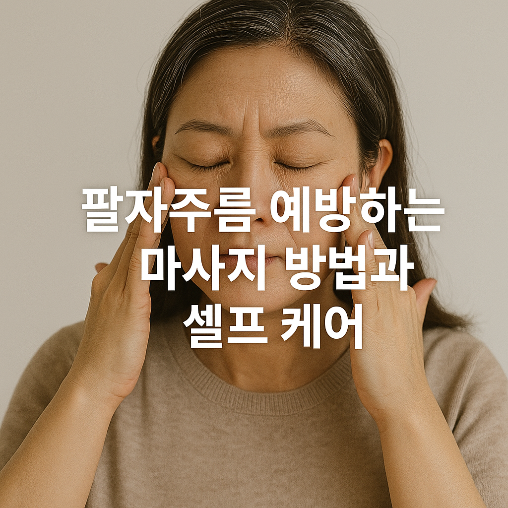 팔자주름 예방하는 마사지 방법과 셀프 케어