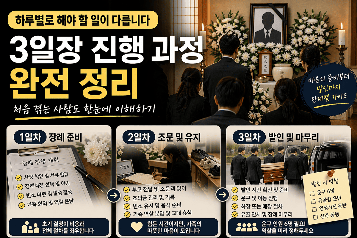 3일장 진행 과정 완전 정리