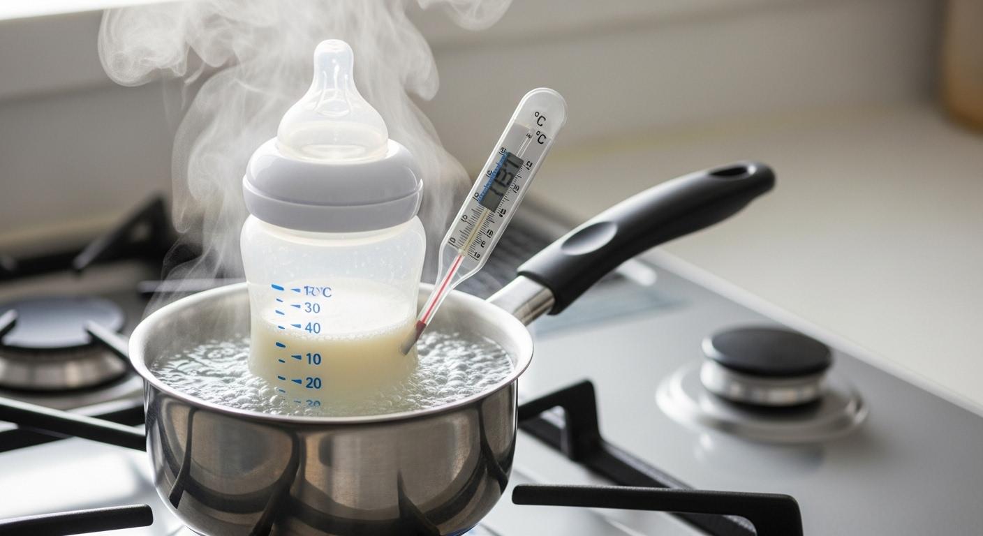 액상분유 데우기