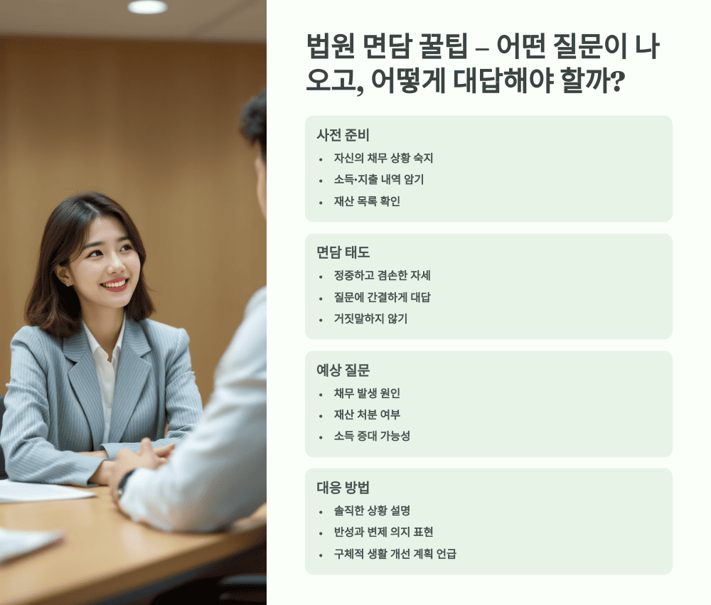법원 면담 꿀팁 &ndash; 어떤 질문이 나오고, 어떻게 대답해야 할까?
