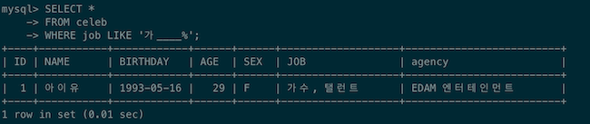 SQL LIKE 연산자 _ 패턴 예제2