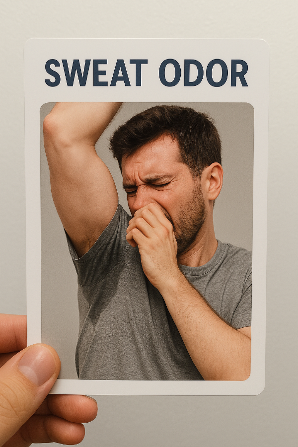 암내로 힘들어하는 남자이미지 출처/픽사베이