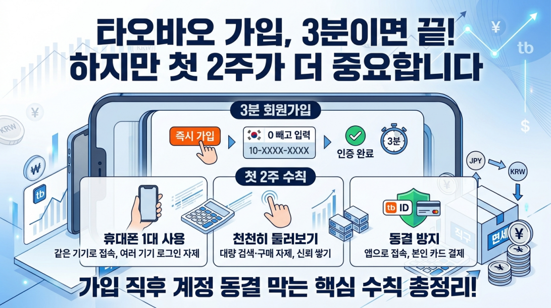 타오바오 회원가입 단계와 계정 동결 예방 체크리스트