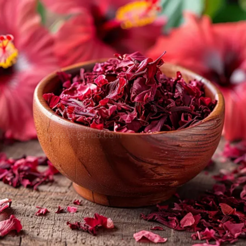 건조한 히비스커스 꽃잎