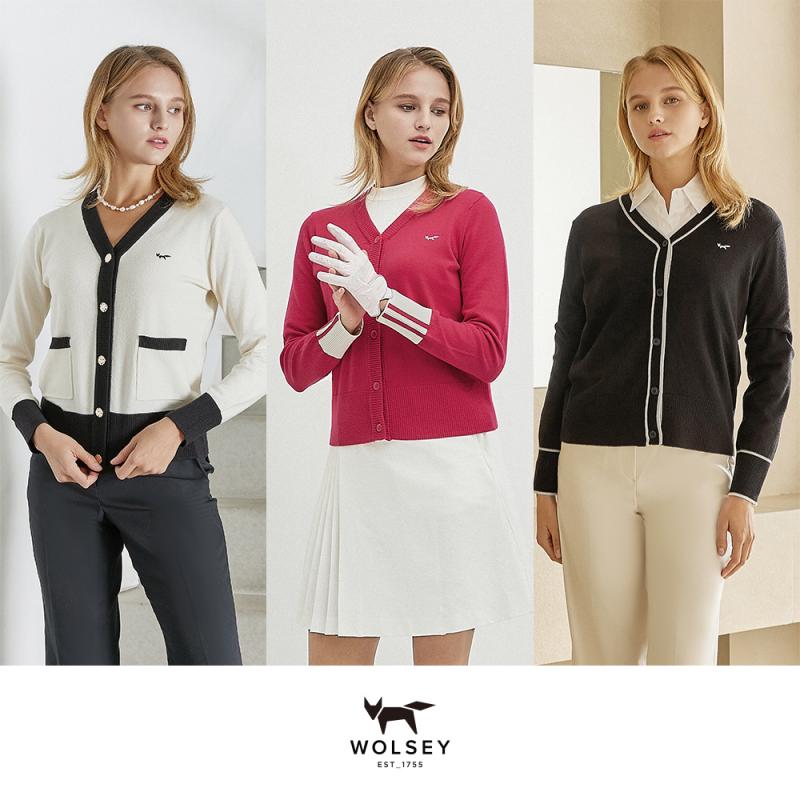 24SS최신상 Wolsey 울시 여성 클래식 봄 가디건 3종