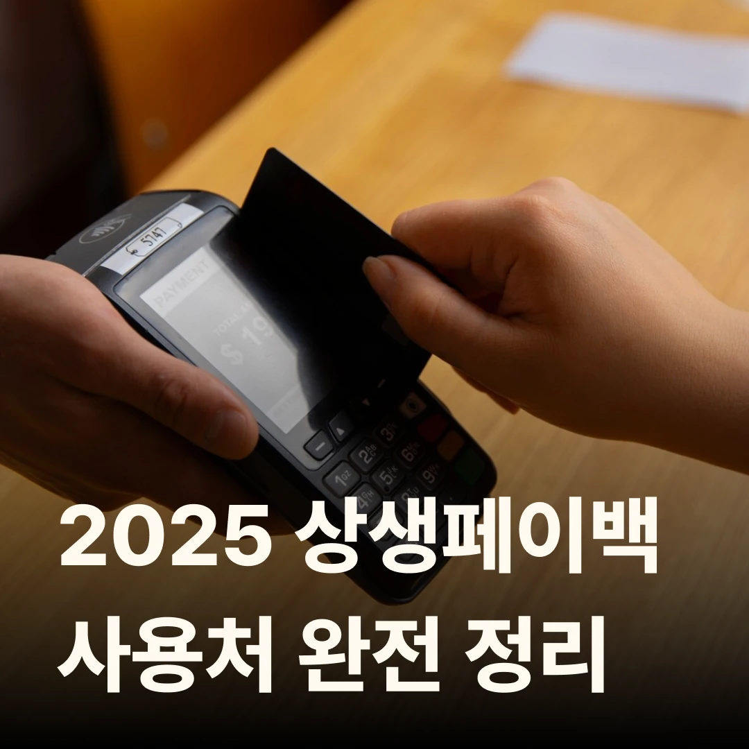 2025 상생페이백 사용처 완전 정리