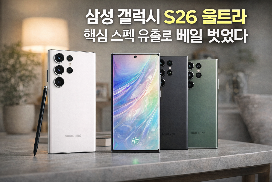 베일 벗은 갤럭시 S26 울트라 스펙, 이것만은 꼭 확인하세요