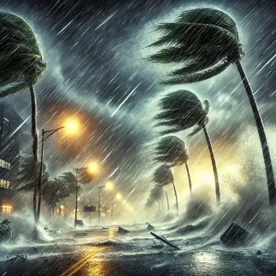 여름-태풍-강풍-나무-도로