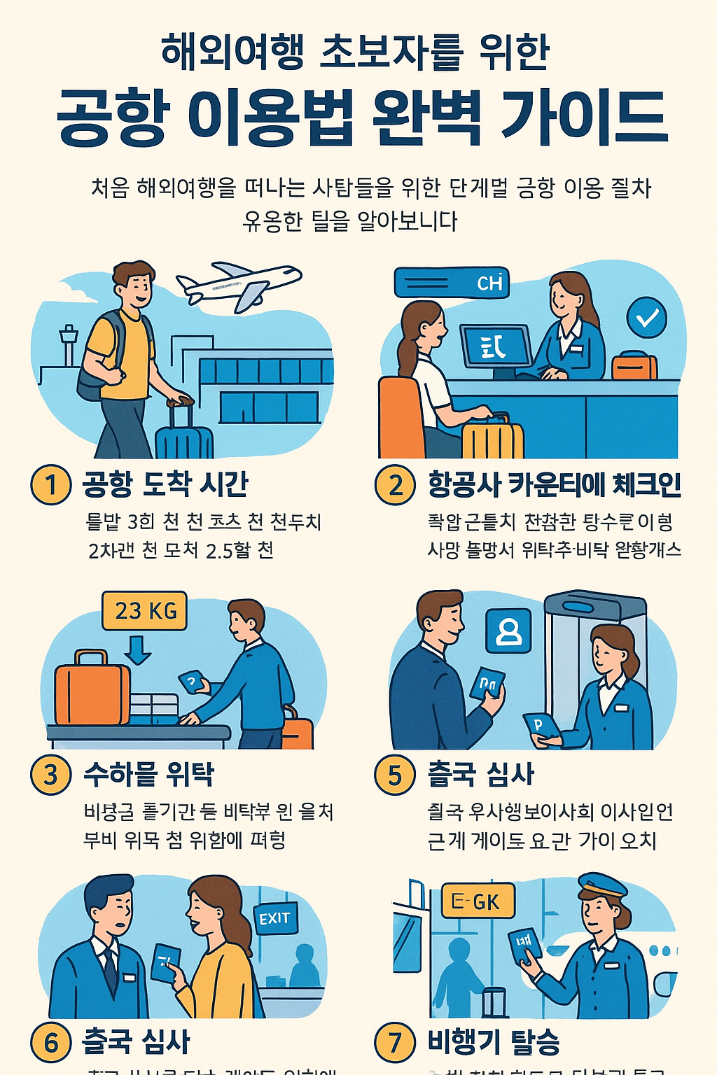 해외여행 초보자를 위한 공항 이용법