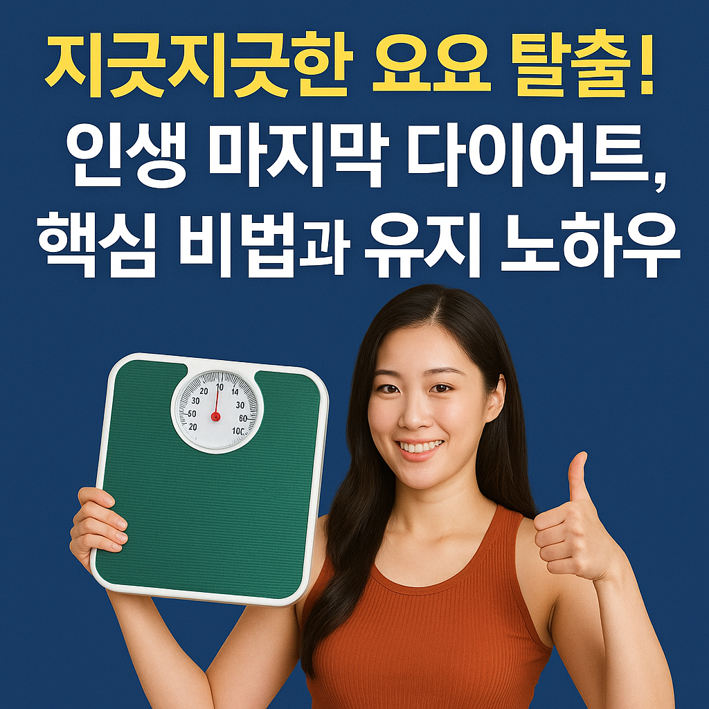 지긋지긋한 요요 탈출! 인생 마지막 다이어트