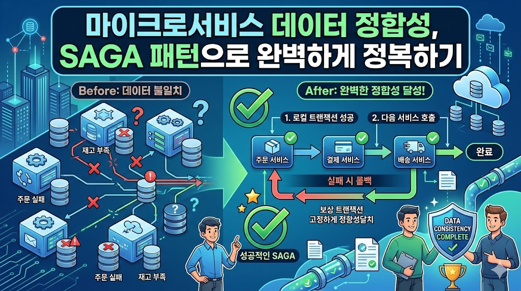 마이크로서비스 데이터 정합성, SAGA 패턴으로 완벽하게 정복하기