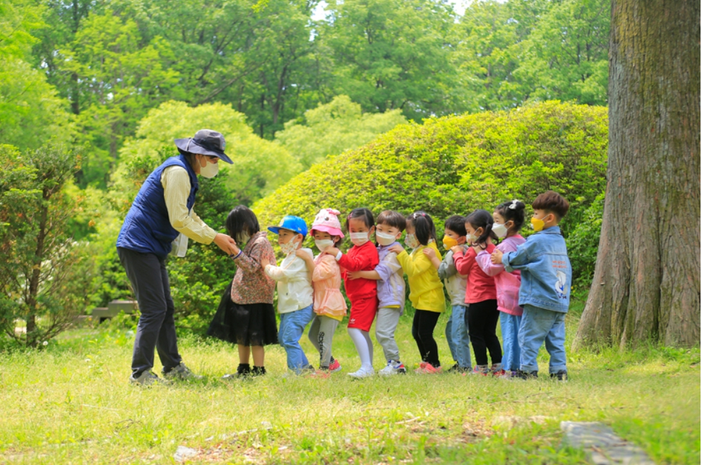 국립수목원 아이들 체험사진