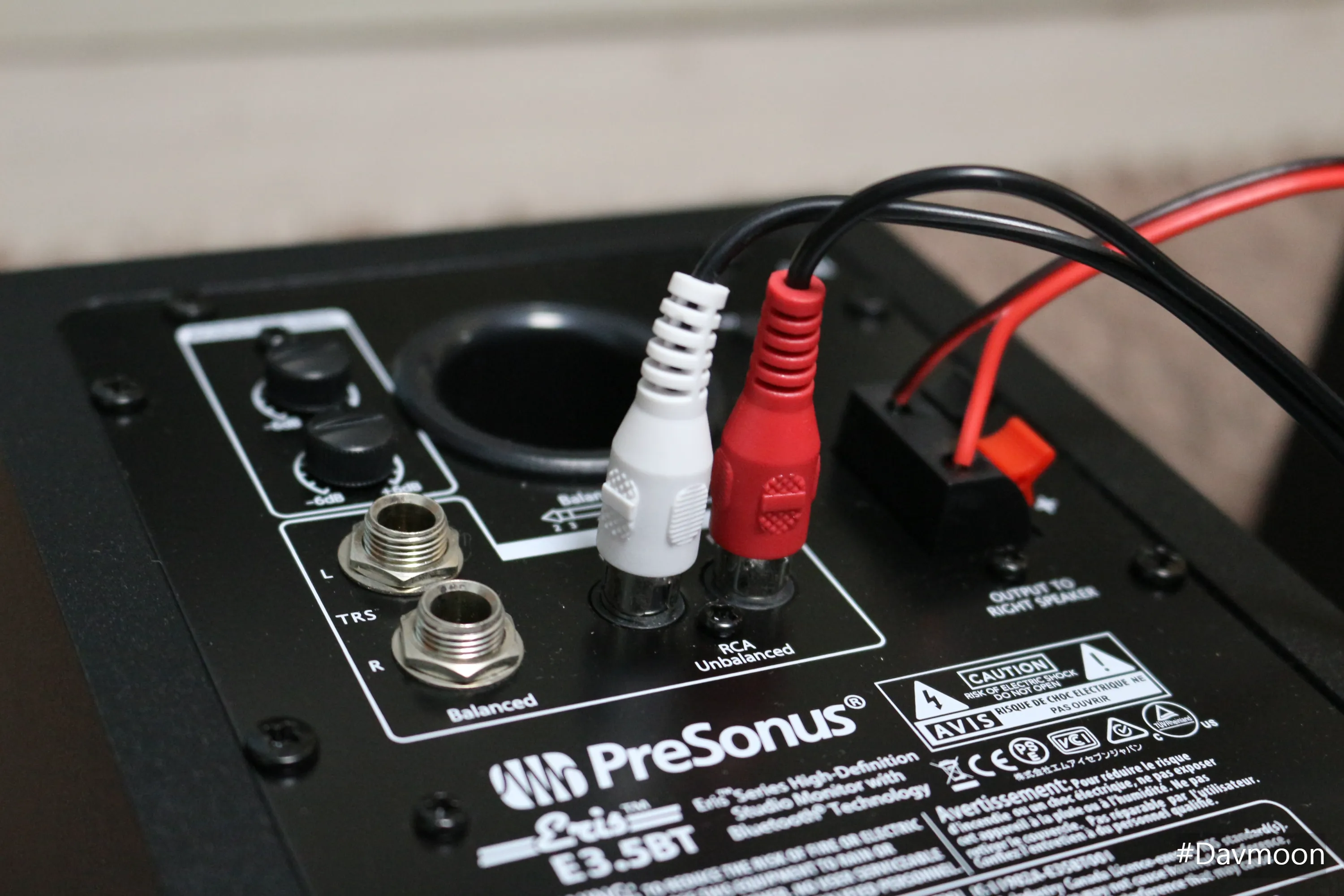 PreSonus ERIS E3.5 BT 사운드 테스트 인풋