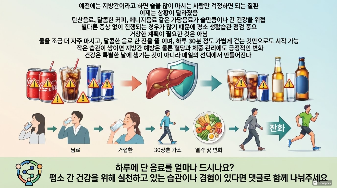 하루에 단 음료를 얼마나 드시나요?