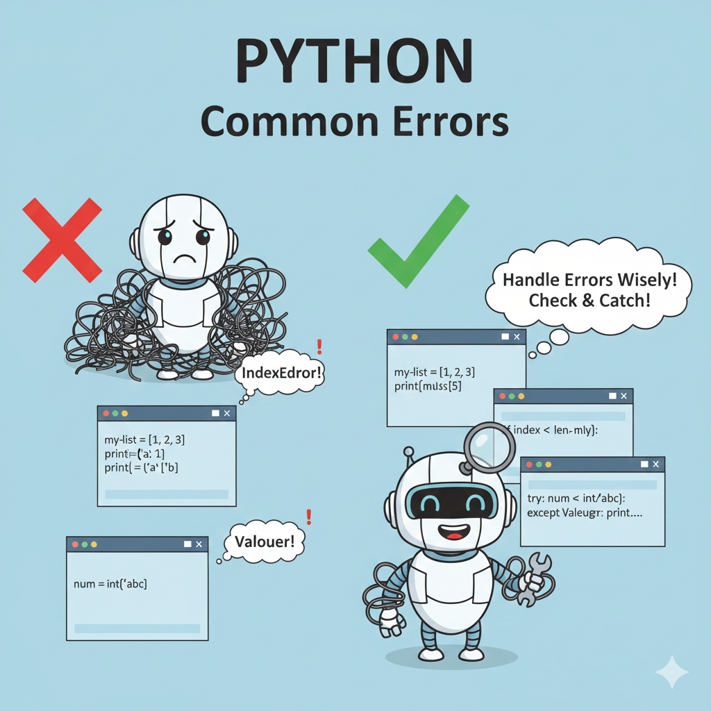 필수 예외(IndexError, KeyError, ValueError)의 의미