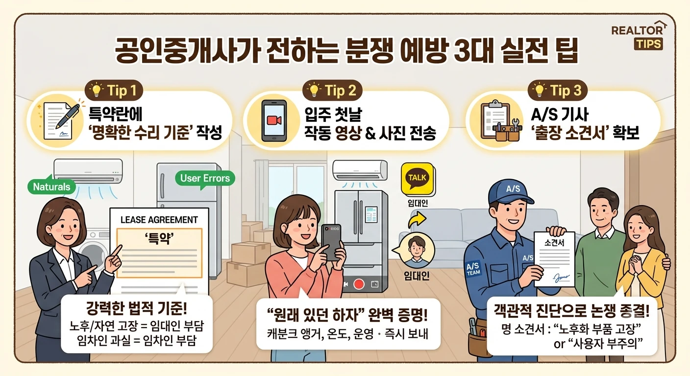 공인중개사가 전하는 분쟁 예방 3대 실전 팁 (ai를 이용한 이미지)