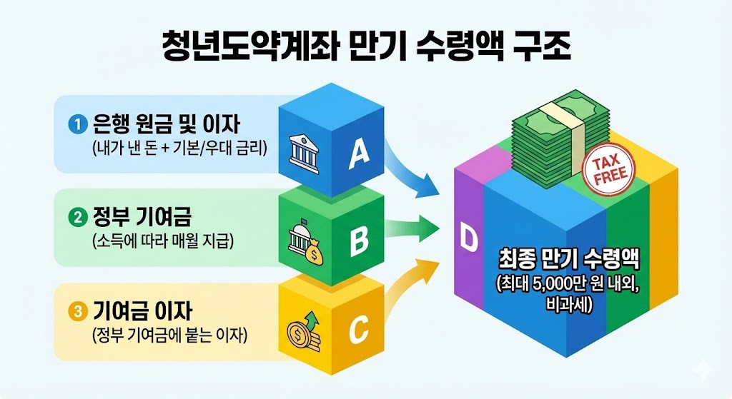 청년도약계좌 만기 수령액 구조