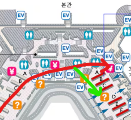 나리타 공항 지도